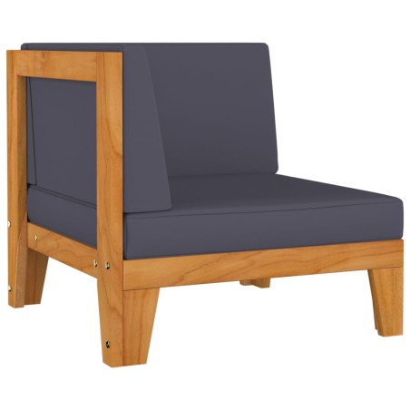 vidaXL Set Divani da Giardino 2 pz con Cuscini in Massello di Acacia