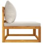 vidaXL Set Divani da Giardino 2pz con Cuscini Legno Massello di Acacia