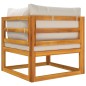 vidaXL Set Divani da Giardino 2pz con Cuscini Legno Massello di Acacia