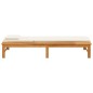vidaXL Lettino Cuscino e Guanciale Bianco Crema Legno Massello Acacia vidaXL Lettino Cuscino e Guanciale Bianco Crema Legno Massello Acacia