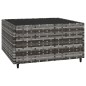 vidaXL Set Divani da Giardino 3 pz con Cuscini in Polyrattan Grigio vidaXL Set Divani da Giardino 3 pz con Cuscini in Polyrattan Grigio