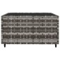 vidaXL Set Divani da Giardino 3 pz con Cuscini in Polyrattan Grigio vidaXL Set Divani da Giardino 3 pz con Cuscini in Polyrattan Grigio