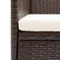 vidaXL Sedie da Pranzo per Giardino 4 pz in Polyrattan Marrone vidaXL Sedie da Pranzo per Giardino 4 pz in Polyrattan Marrone