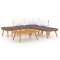 vidaXL Set Divani da Giardino 6 pz in Legno Massello di Acacia vidaXL Set Divani da Giardino 6 pz in Legno Massello di Acacia