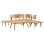 vidaXL Set Divani da Giardino 6 pz in Legno Massello di Acacia vidaXL Set Divani da Giardino 6 pz in Legno Massello di Acacia
