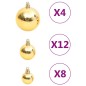 vidaXL Set Palline di Natale 111 pz Oro in Polistirene vidaXL Set Palline di Natale 111 pz Oro in Polistirene