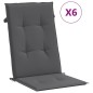 vidaXL Cuscini per Sedie 6 pz Antracite 120x50x3 cm in Tessuto vidaXL Cuscini per Sedie 6 pz Antracite 120x50x3 cm in Tessuto