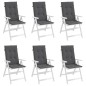 vidaXL Cuscini per Sedie 6 pz Antracite 120x50x3 cm in Tessuto vidaXL Cuscini per Sedie 6 pz Antracite 120x50x3 cm in Tessuto