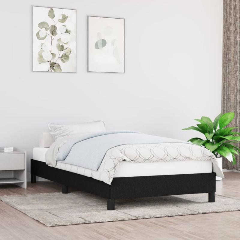 vidaXL Giroletto Nero 90x200 cm in Tessuto vidaXL Giroletto Nero 90x200 cm in Tessuto