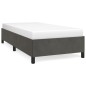 vidaXL Giroletto senza Materasso Grigio Scuro 90x200 cm Velluto vidaXL Giroletto senza Materasso Grigio Scuro 90x200 cm Velluto