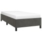 vidaXL Giroletto senza Materasso Grigio Scuro 90x200 cm Velluto vidaXL Giroletto senza Materasso Grigio Scuro 90x200 cm Velluto