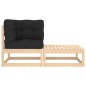 vidaXL Set Divani da Giardino 2 pz con Cuscini Legno Massello Pino vidaXL Set Divani da Giardino 2 pz con Cuscini Legno Massello Pino