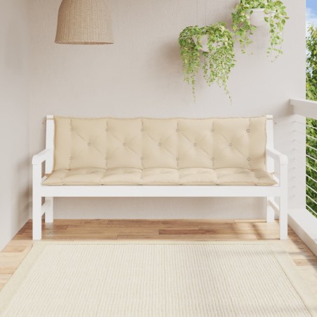vidaXL Cuscino per Panca Beige 180 cm in Tessuto Oxford