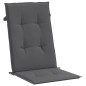 vidaXL Cuscini per Sedie 4 pz Antracite 120x50x3 cm in Tessuto