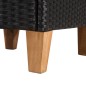 vidaXL Sedie da Esterno con Cuscini in Polyrattan Nero