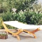 vidaXL Lettino Prendisole 100x188,5x44 cm in Legno Curvato Crema vidaXL Lettino Prendisole 100x188,5x44 cm in Legno Curvato Crema