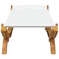 vidaXL Lettino Prendisole 100x188,5x44 cm in Legno Curvato Crema vidaXL Lettino Prendisole 100x188,5x44 cm in Legno Curvato Crema