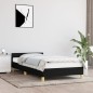 vidaXL Giroletto con Testiera senza Materasso Nero 90x200 cm Tessuto vidaXL Giroletto con Testiera senza Materasso Nero 90x200 cm Tessuto