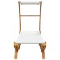 vidaXL Lettino con Tettuccio 100x190x134 cm in Legno Curvato Crema vidaXL Lettino con Tettuccio 100x190x134 cm in Legno Curvato Crema