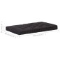 vidaXL Cuscino per Pallet e Pavimento in Cotone 120x80x10 cm Nero vidaXL Cuscino per Pallet e Pavimento in Cotone 120x80x10 cm Nero