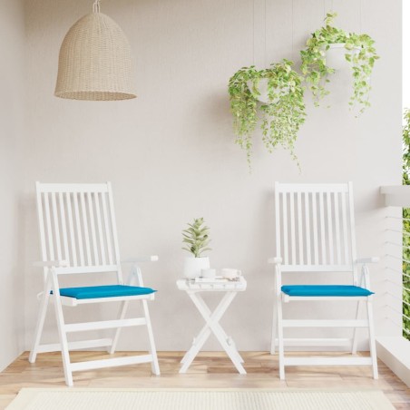 vidaXL Cuscini per Sedia 2 pz Blu 50x50x3 cm in Tessuto Oxford