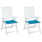 vidaXL Cuscini per Sedia 2 pz Blu 50x50x3 cm in Tessuto Oxford