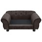 vidaXL Divano per Cani Marrone 72x45x30 cm in Peluche vidaXL Divano per Cani Marrone 72x45x30 cm in Peluche
