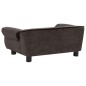 vidaXL Divano per Cani Marrone 72x45x30 cm in Peluche vidaXL Divano per Cani Marrone 72x45x30 cm in Peluche