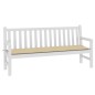 vidaXL Cuscino per Panca Beige 180x50x3 cm in Tessuto Oxford
