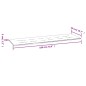 vidaXL Cuscino per Panca Beige 180x50x3 cm in Tessuto Oxford
