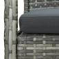 vidaXL Set Divani da Giardino 4 pz con Cuscini in Polyrattan Grigio vidaXL Set Divani da Giardino 4 pz con Cuscini in Polyrattan Grigio