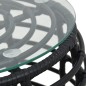vidaXL Set da Bistrot 3 pz in Polyrattan Nero vidaXL Set da Bistrot 3 pz in Polyrattan Nero