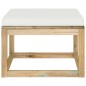 Sgabello da Giardino con Cuscino Legno di Pino Verde Impregnato Sgabello da Giardino con Cuscino Legno di Pino Verde Impregnato