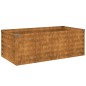 vidaXL Fioriera Rialzata da Giardino 100x50x36 cm in Acciaio Corten vidaXL Fioriera Rialzata da Giardino 100x50x36 cm in Acciaio Corten