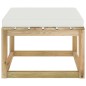 Sgabello da Giardino con Cuscino Legno di Pino Verde Impregnato Sgabello da Giardino con Cuscino Legno di Pino Verde Impregnato