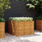vidaXL Fioriera Rialzata da Giardino 100x100x69 cm in Acciaio Corten vidaXL Fioriera Rialzata da Giardino 100x100x69 cm in Acciaio Corten