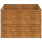 vidaXL Fioriera Rialzata da Giardino 100x100x69 cm in Acciaio Corten vidaXL Fioriera Rialzata da Giardino 100x100x69 cm in Acciaio Corten