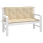 vidaXL Cuscini Panca da Giardino 2pz Beige 120x50x7 cm Tessuto Oxford vidaXL Cuscini Panca da Giardino 2pz Beige 120x50x7 cm Tessuto Oxford