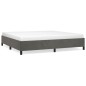 vidaXL Giroletto senza Materasso Grigio Scuro 200x200 cm Velluto vidaXL Giroletto senza Materasso Grigio Scuro 200x200 cm Velluto