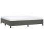 vidaXL Giroletto senza Materasso Grigio Scuro 200x200 cm Velluto vidaXL Giroletto senza Materasso Grigio Scuro 200x200 cm Velluto