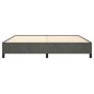 vidaXL Giroletto senza Materasso Grigio Scuro 200x200 cm Velluto vidaXL Giroletto senza Materasso Grigio Scuro 200x200 cm Velluto