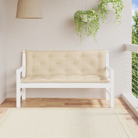 vidaXL Cuscino per Panca Beige 150 cm in Tessuto Oxford