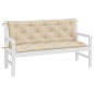 vidaXL Cuscino per Panca Beige 150 cm in Tessuto Oxford