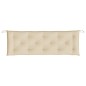 vidaXL Cuscino per Panca Beige 150 cm in Tessuto Oxford
