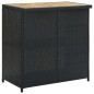 vidaXL Set da Bar 3 pz in Polyrattan Nero vidaXL Set da Bar 3 pz in Polyrattan Nero