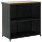 vidaXL Set da Bar 3 pz in Polyrattan Nero vidaXL Set da Bar 3 pz in Polyrattan Nero