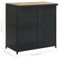 vidaXL Set da Bar 3 pz in Polyrattan Nero vidaXL Set da Bar 3 pz in Polyrattan Nero