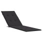 vidaXL Cuscino per Sdraio Nero (75+105)x50x3 cm vidaXL Cuscino per Sdraio Nero (75+105)x50x3 cm