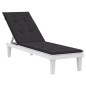 vidaXL Cuscino per Sdraio Nero (75+105)x50x3 cm vidaXL Cuscino per Sdraio Nero (75+105)x50x3 cm