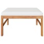 vidaXL Set Divani Giardino 3 pz Cuscini Crema in Legno di Teak vidaXL Set Divani Giardino 3 pz Cuscini Crema in Legno di Teak